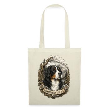 Bernese Mountain Dog Vintage Style with Mountain Landscape - Tote Bag - nature - Front