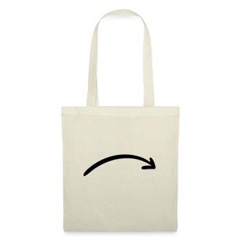 Arrow drawing sketch black - Tote Bag - nature - Front