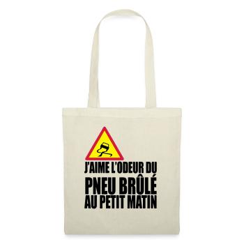 Pneu le matin - Sac en tissu - nature - Devant