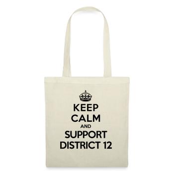 Keep calm and support District 12 (Hunger Games) - Stoffbeutel - Natur - Vorne