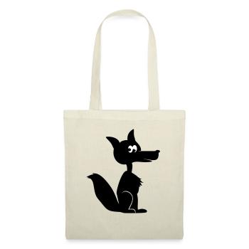 Fuchs Kojote cayote 1c - Stoffbeutel - Natur - Vorne