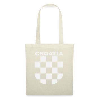 Croatie, la Croatie, Hrvatska, Sahovnica, manteau - Sac en tissu - nature - Devant