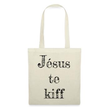 Jésus te kiff - Sac en tissu - nature - Devant
