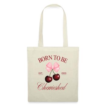 Born to Be Cherrished – Coquette Cherry Bow - Sac en tissu - nature - Devant