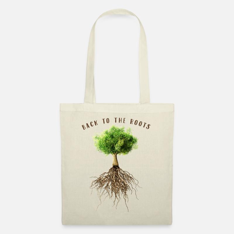 BACK TO THE ROOTS TREE - Stoffbeutel - Natur