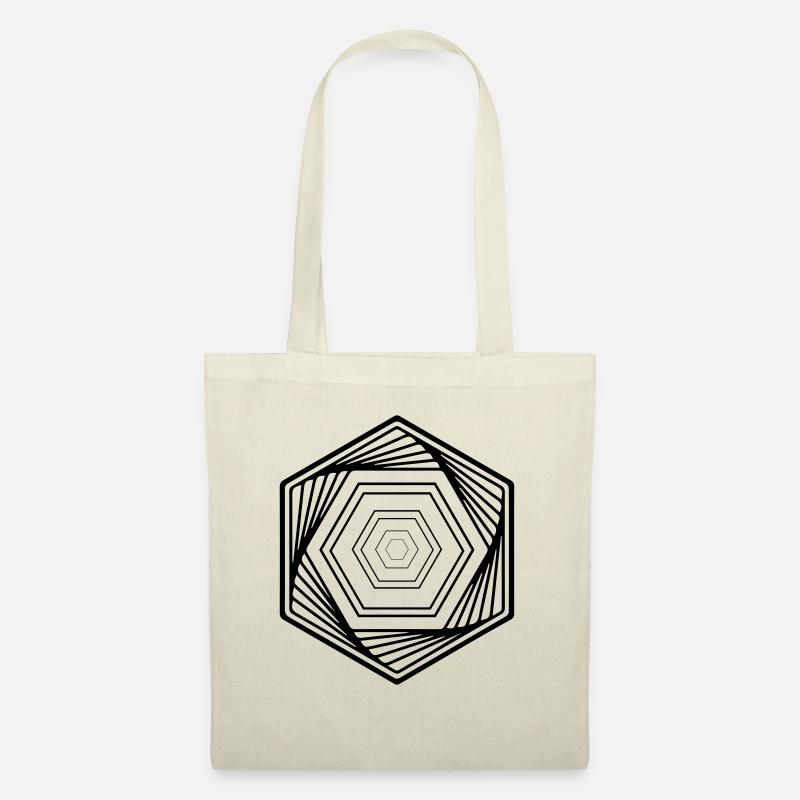 hexagon - Stoffbeutel - Natur