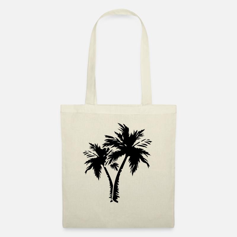 palm trees - Stoffbeutel - Natur