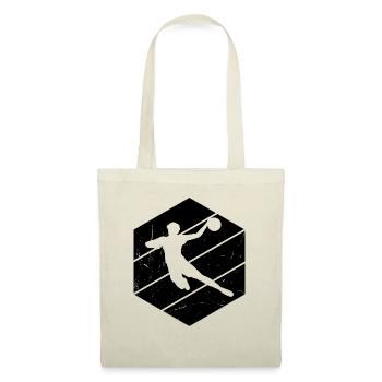 Handball Kinder Vintage Handballer Handballspieler - Stoffbeutel - Natur - Vorne