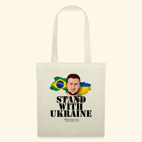 Ukraine T-Shirt Design Appell Stand with Ukraine - Stoffbeutel