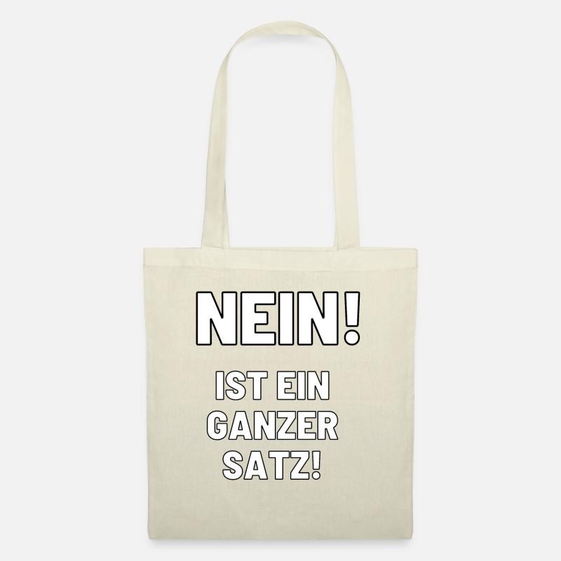 NEIN Spruch - Stoffbeutel - Natur