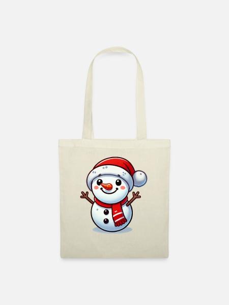 Snowman - Stoffbeutel - Natur