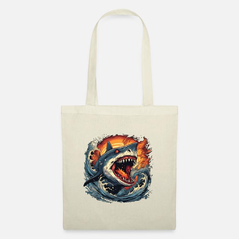 Shark on Fire (without background) - Tote Bag - nature