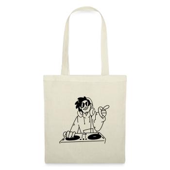 Musique Noir Casque Headphones - Sac en tissu - nature - Devant