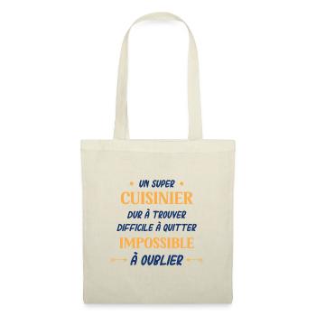 Un super cuisinier - Sac en tissu - nature - Devant