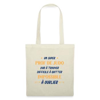 Un super prof de judo - Sac en tissu - nature - Devant