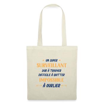 Un super surveillant - Sac en tissu - nature - Devant