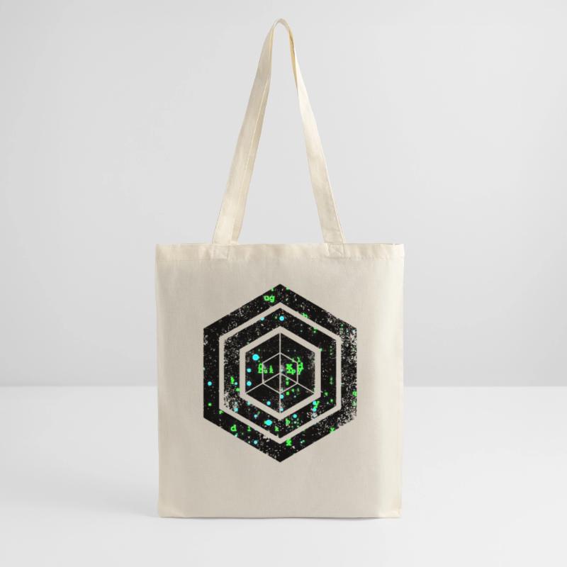 hexagon programming programmer coding geometric Tote Bag