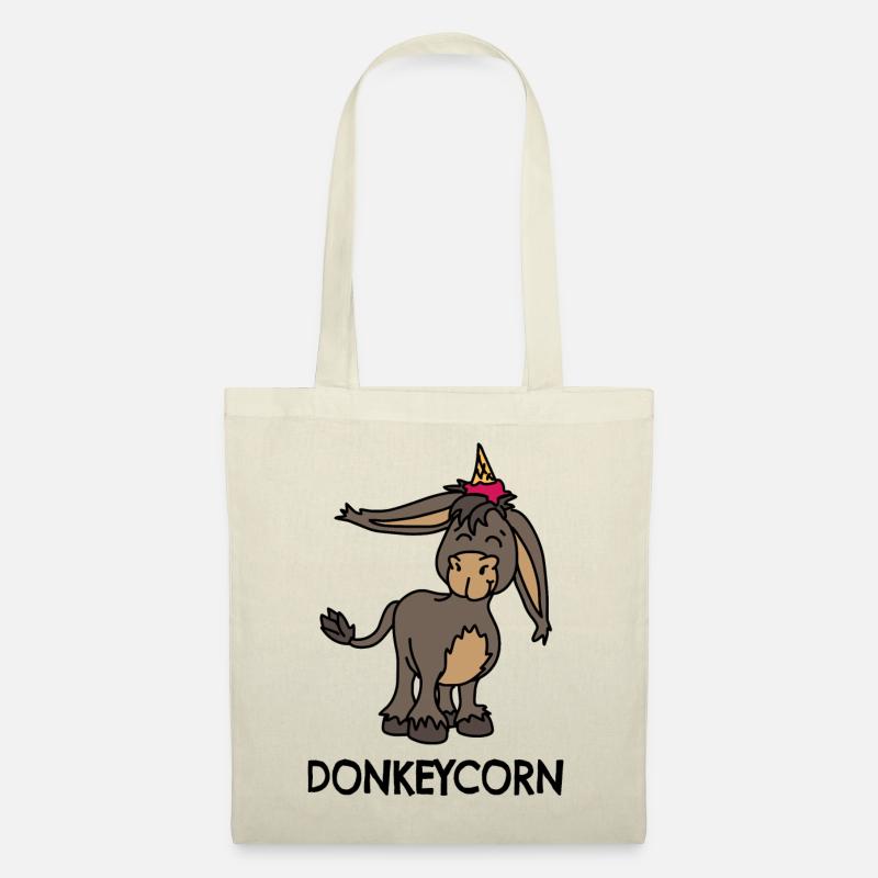 Esel Einhorn Donkeycorn - Stoffbeutel - Natur
