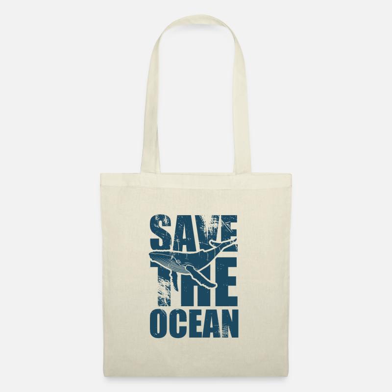 Save the ocean - Wal - Buckelwal - Geschenk - Stoffbeutel - Natur