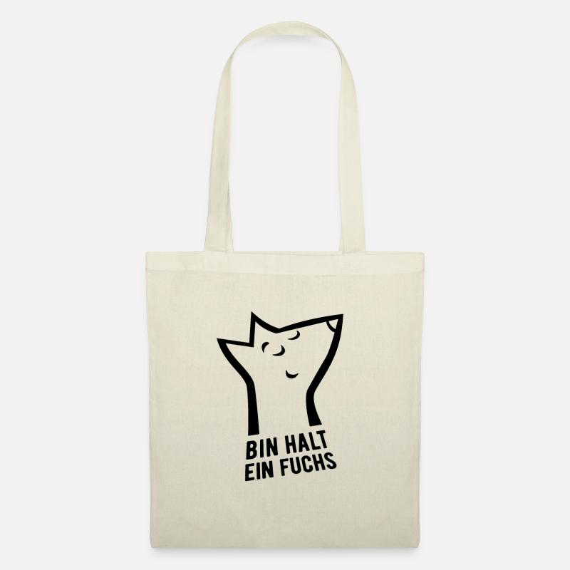 Bin halt ein Fuchs - schlau, cool & clever - Stoffbeutel - Natur