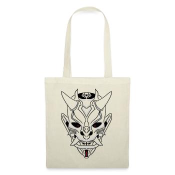 Japan Samurai Monster Skull - Tote Bag - nature - Front