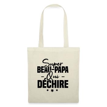 Super beau papa qui déchire - Sac en tissu - nature - Devant