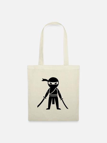 Ninja Samurai - Stoffbeutel - Natur