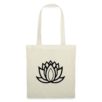 Lotus Blüte - Stoffbeutel - Natur - Vorne