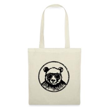 Panda Pandabär - Stoffbeutel - Natur - Vorne