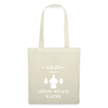 Bodybuilder heavy training weights dumbbell - Tote Bag - nature - Front