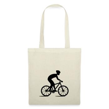 Fahrrad Rennrad Geschenkidee - Stoffbeutel - Natur - Vorne
