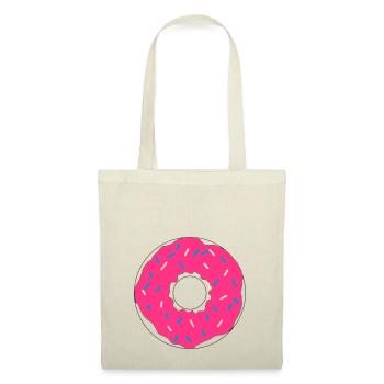 rose Donut - Sac en tissu - nature - Devant