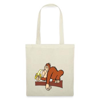AFFE MIT BANANE! - Stoffbeutel - Natur - Vorne