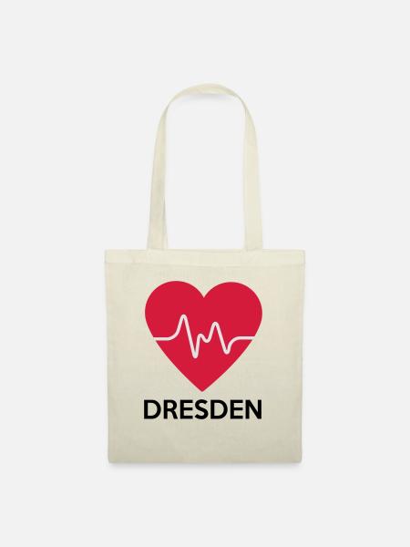 Herz Dresden - Stoffbeutel - Natur