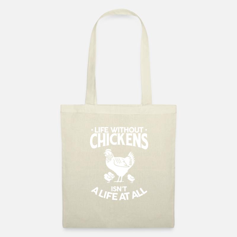 Huhn, Chicken - Stoffbeutel - Natur