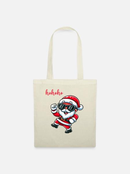 weihnachtsmann hohoho - Stoffbeutel - Natur