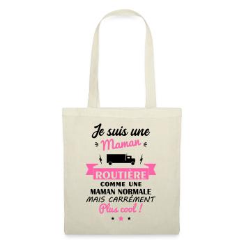 maman routière, cadeau fête des mères - Sac en tissu - nature - Devant