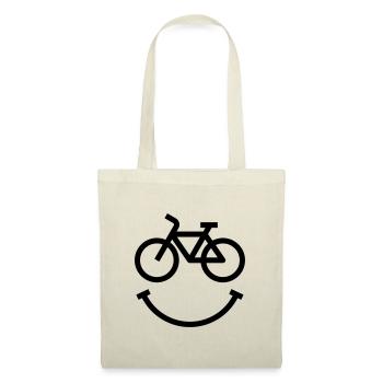 Geschenkidee für Radfahrer - Stoffbeutel - Natur - Vorne