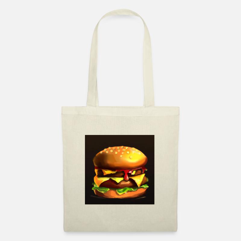 Cheeseburger - Stoffbeutel - Natur