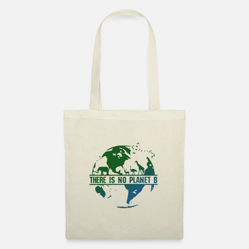 There is no Planet B Erde männer bio t shirt - Stoffbeutel - Natur