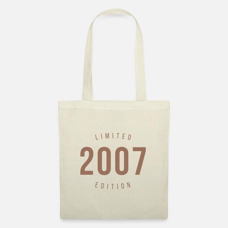 2007 Limited Edition Retro Style Geburtstagsgeschenk - Stoffbeutel - Natur
