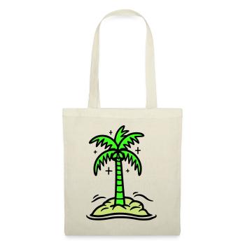 Icône de Palm Island Été - Sac en tissu - nature - Devant