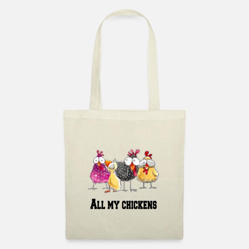 All my chickens - Stoffbeutel - Natur