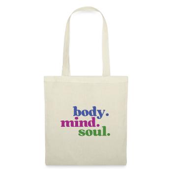 Body Mind Soul - Körper Geist Seele Einklang - Stoffbeutel - Natur - Vorne
