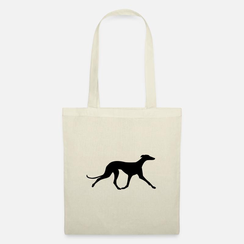 Galgo trabend - Stoffbeutel - Natur