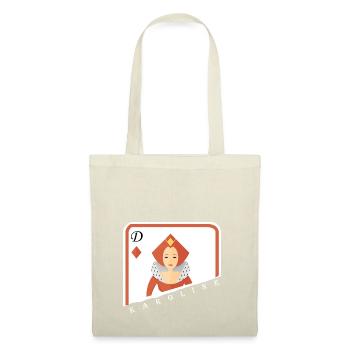 Karoline dame jeu de cartes! - Sac en tissu - nature - Devant
