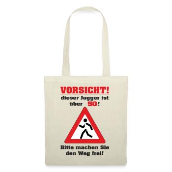 BD - Jogger über 50 Jahre - bitte machen Sie den - Stoffbeutel - Natur - Vorne