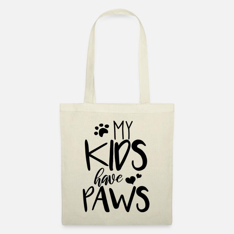 My Kids have Paws - schwarz - Stoffbeutel - Natur