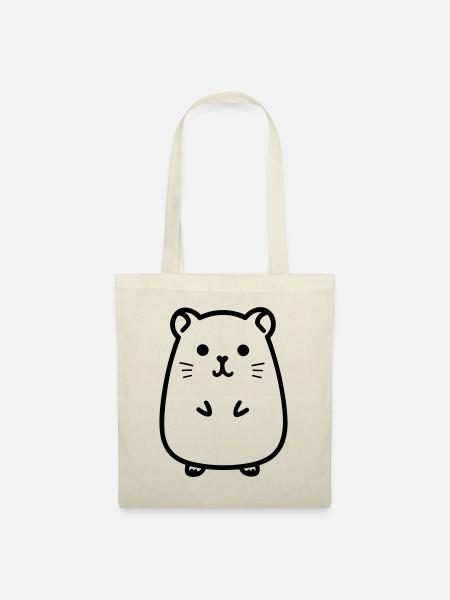 Hamster - Stoffbeutel - Natur