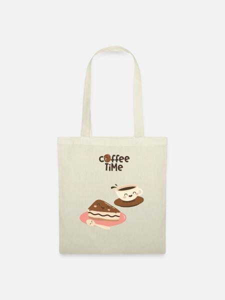 Kaffeezeit 3 - Stoffbeutel - Natur